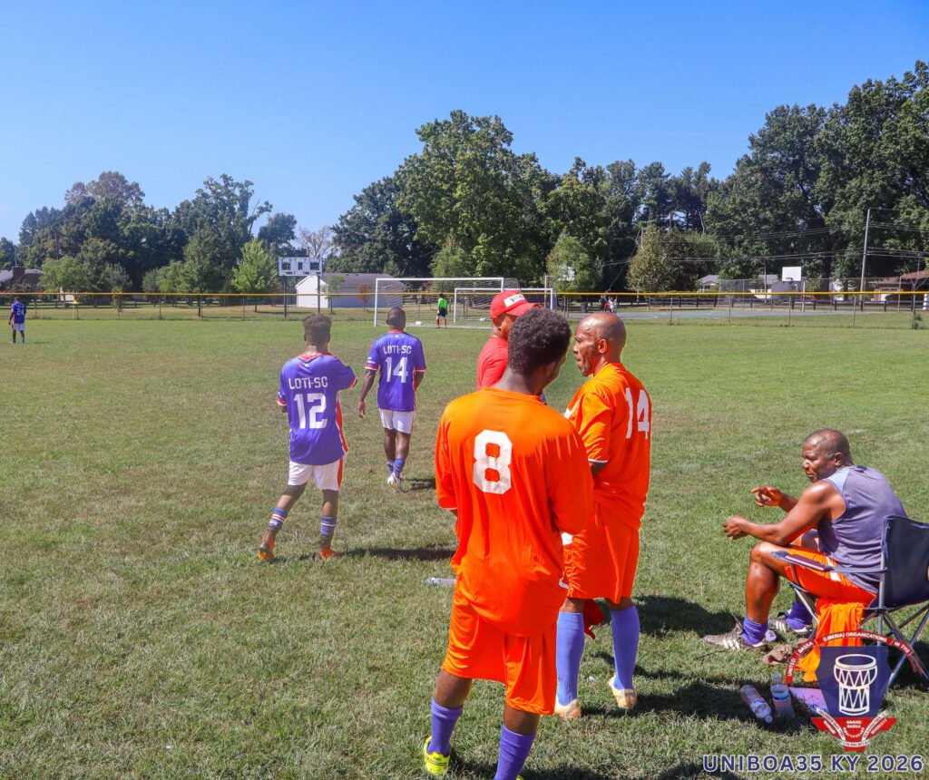 UNIBOA members and supporters during Monday’s soccer  activities at High view Park in Louisville.